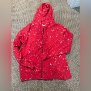 Leallo Red Splatter Hoodie